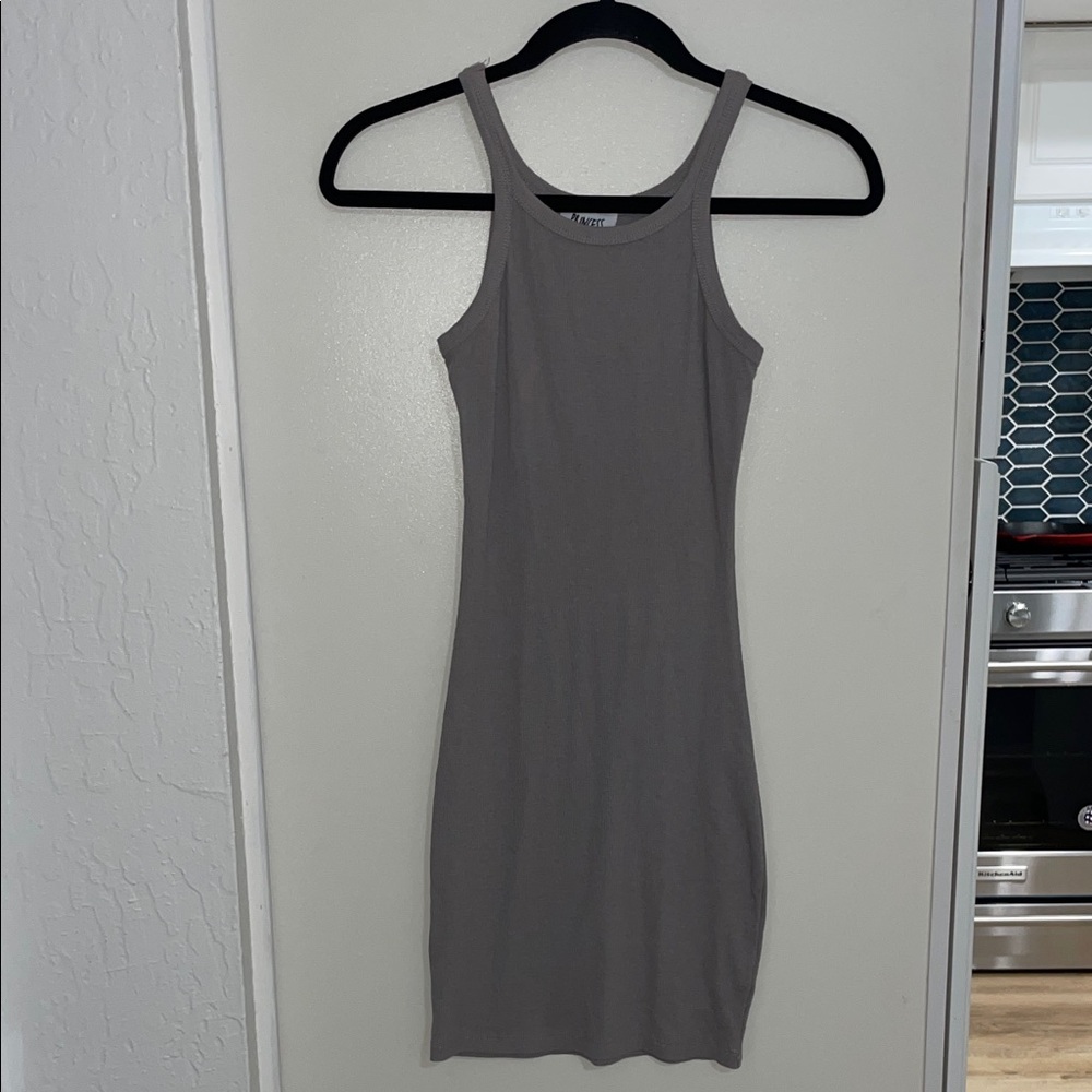 Gray Sleeveless Dress